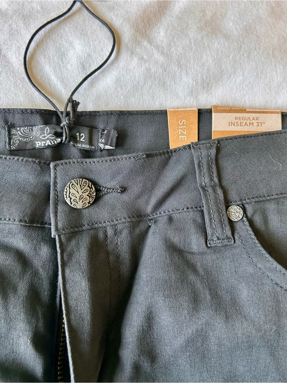 PrAna Black Stretch skinny pants - Picture 5 of 6